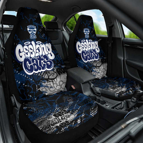 Geelong Cats Car Seat Cover Urban Graffiti Street Art - Bold Abstract Spray Paint