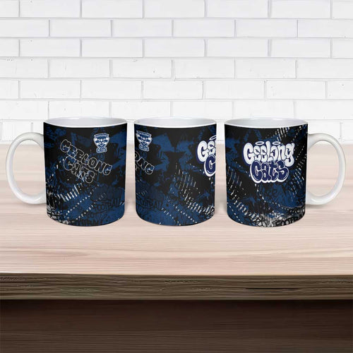 Geelong Cats Ceramic Mug Urban Graffiti Street Art - Bold Abstract Spray Paint