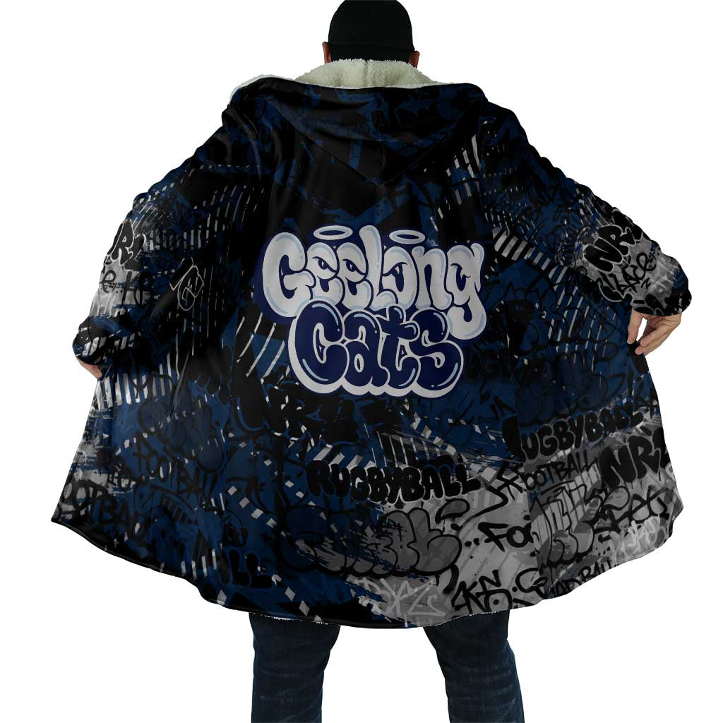 Geelong Cats Cloak Urban Graffiti Street Art - Bold Abstract Spray Paint