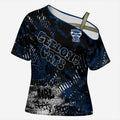 Geelong Cats Cross Shoulder Shirt Urban Graffiti Street Art - Bold Abstract Spray Paint