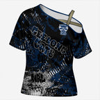 Geelong Cats Cross Shoulder Shirt Urban Graffiti Street Art - Bold Abstract Spray Paint