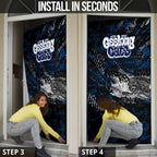 Geelong Cats Door Cover Urban Graffiti Street Art - Bold Abstract Spray Paint