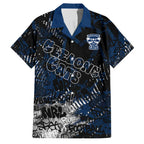 Geelong Cats Family Matching Mermaid Dress and Hawaiian Shirt Urban Graffiti Street Art - Bold Abstract Spray Paint