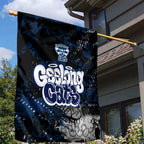 Geelong Cats Garden Flag Urban Graffiti Street Art - Bold Abstract Spray Paint