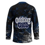 Geelong Cats Hockey Jersey Urban Graffiti Street Art - Bold Abstract Spray Paint