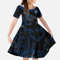 Geelong Cats Kid Short Sleeve Dress Urban Graffiti Street Art - Bold Abstract Spray Paint