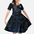 Geelong Cats Kid Short Sleeve Dress Urban Graffiti Street Art - Bold Abstract Spray Paint