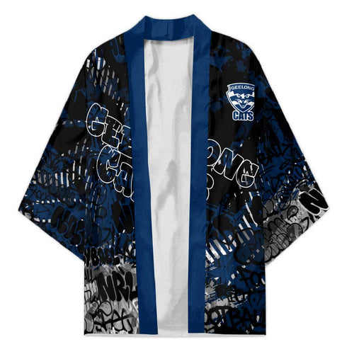 Geelong Cats Kimono Urban Graffiti Street Art - Bold Abstract Spray Paint