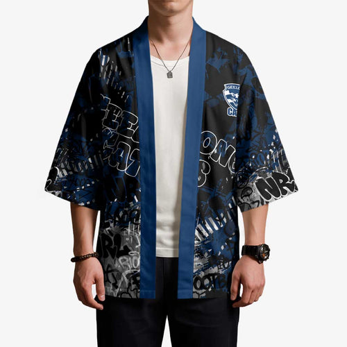 Geelong Cats Kimono Urban Graffiti Street Art - Bold Abstract Spray Paint