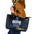Geelong Cats Leather Tote Bag Urban Graffiti Street Art - Bold Abstract Spray Paint