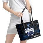 Geelong Cats Leather Tote Bag Urban Graffiti Street Art - Bold Abstract Spray Paint