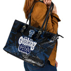 Geelong Cats Leather Tote Bag Urban Graffiti Street Art - Bold Abstract Spray Paint
