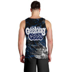 Geelong Cats Men Tank Top Urban Graffiti Street Art - Bold Abstract Spray Paint