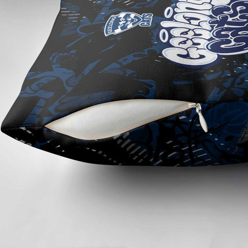 Geelong Cats Pillow Cover Urban Graffiti Street Art - Bold Abstract Spray Paint