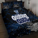 Geelong Cats Quilt Bed Set Urban Graffiti Street Art - Bold Abstract Spray Paint