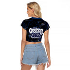 Geelong Cats Raglan Cropped T Shirt Urban Graffiti Street Art - Bold Abstract Spray Paint