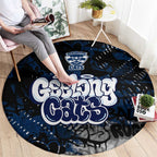 Geelong Cats Round Carpet Urban Graffiti Street Art - Bold Abstract Spray Paint