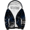 Geelong Cats Sherpa Hoodie Urban Graffiti Street Art - Bold Abstract Spray Paint