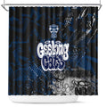 Geelong Cats Shower Curtain Urban Graffiti Street Art - Bold Abstract Spray Paint
