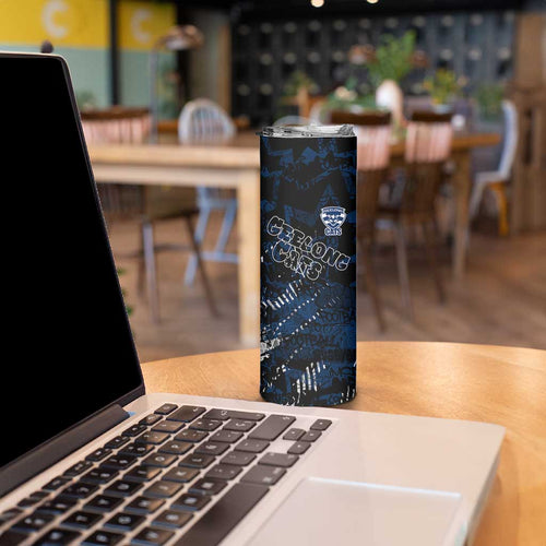 Geelong Cats Skinny Tumbler Urban Graffiti Street Art - Bold Abstract Spray Paint