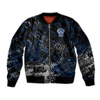 Geelong Cats Sleeve Zip Bomber Jacket Urban Graffiti Street Art - Bold Abstract Spray Paint
