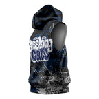 Geelong Cats Sleeveless Hoodie Urban Graffiti Street Art - Bold Abstract Spray Paint