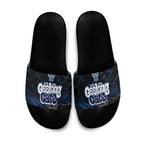 Geelong Cats Slide Sandals Urban Graffiti Street Art - Bold Abstract Spray Paint