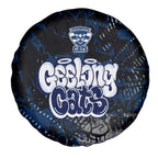 Geelong Cats Spare Tire Cover Urban Graffiti Street Art - Bold Abstract Spray Paint