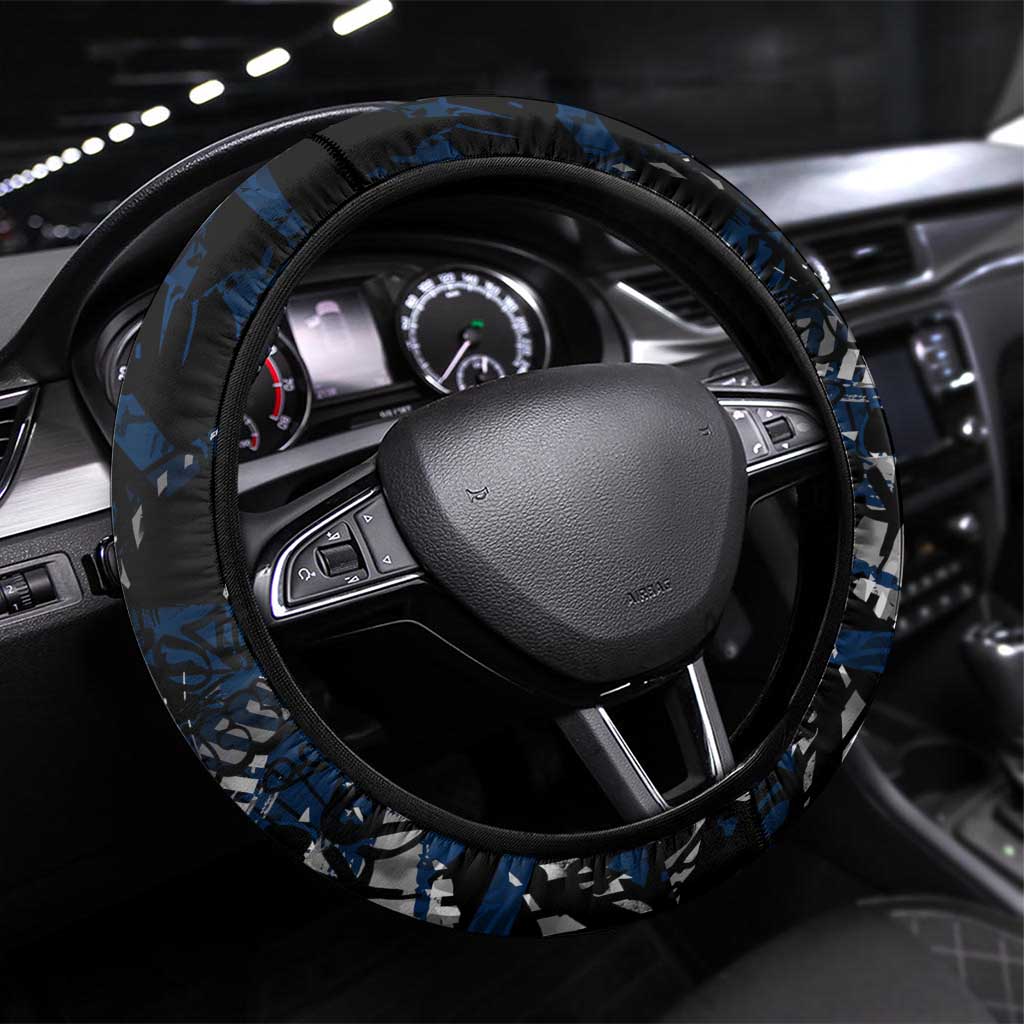 Geelong Cats Steering Wheel Cover Urban Graffiti Street Art - Bold Abstract Spray Paint