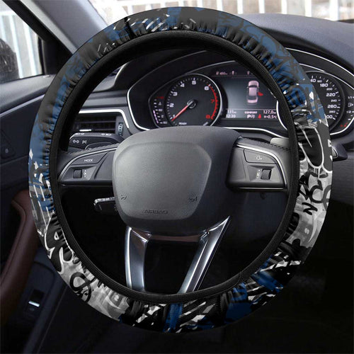 Geelong Cats Steering Wheel Cover Urban Graffiti Street Art - Bold Abstract Spray Paint