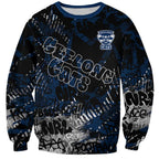 Geelong Cats Sweatshirt Urban Graffiti Street Art - Bold Abstract Spray Paint