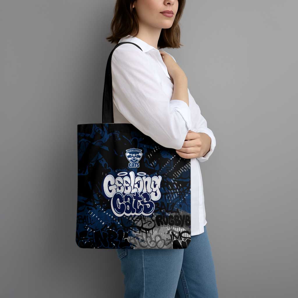 Geelong Cats Tote Bag Urban Graffiti Street Art - Bold Abstract Spray Paint