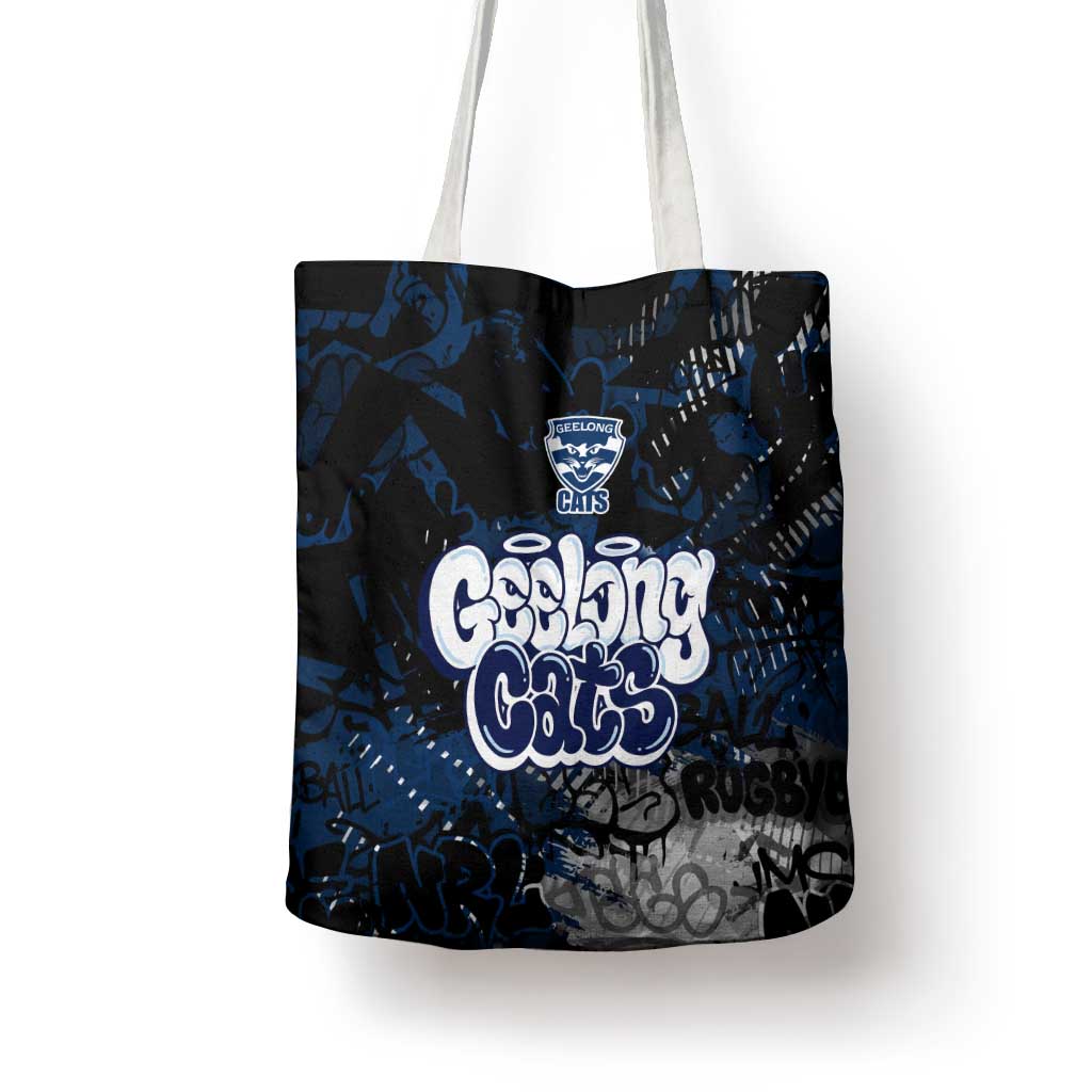 Geelong Cats Tote Bag Urban Graffiti Street Art - Bold Abstract Spray Paint