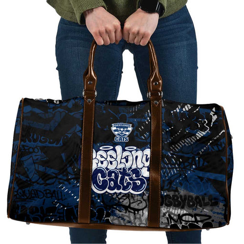 Geelong Cats Travel Bag Urban Graffiti Street Art - Bold Abstract Spray Paint