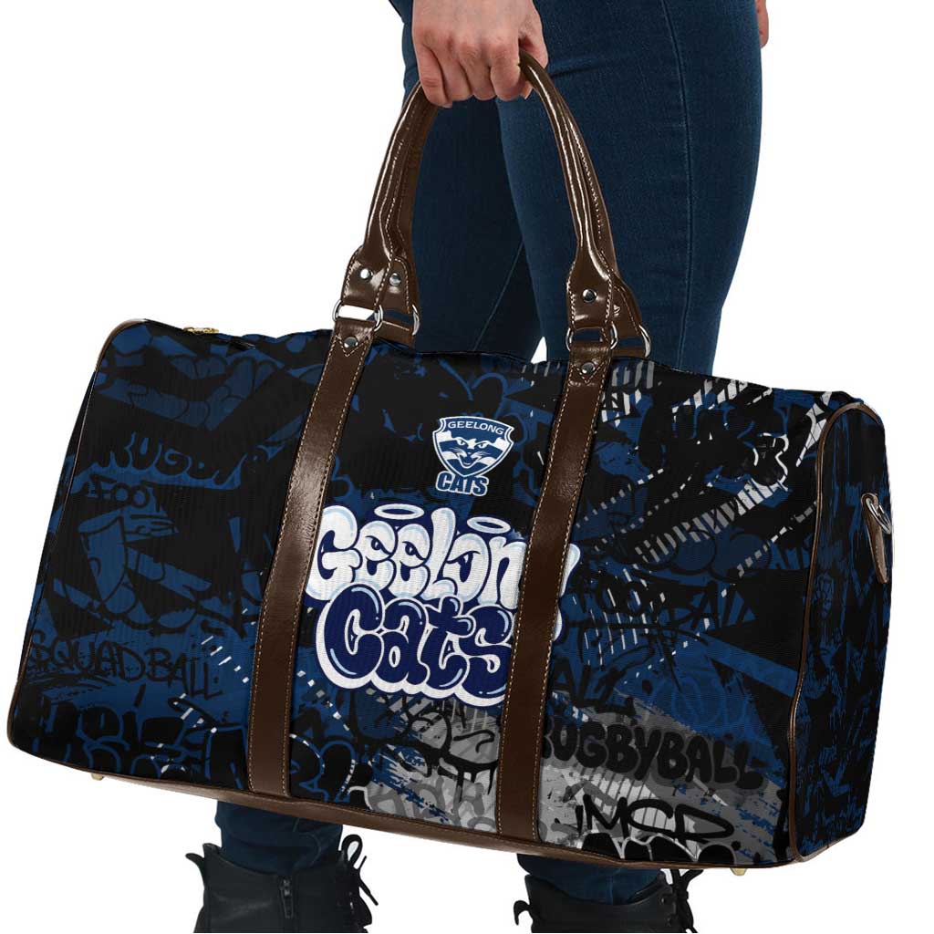 Geelong Cats Travel Bag Urban Graffiti Street Art - Bold Abstract Spray Paint