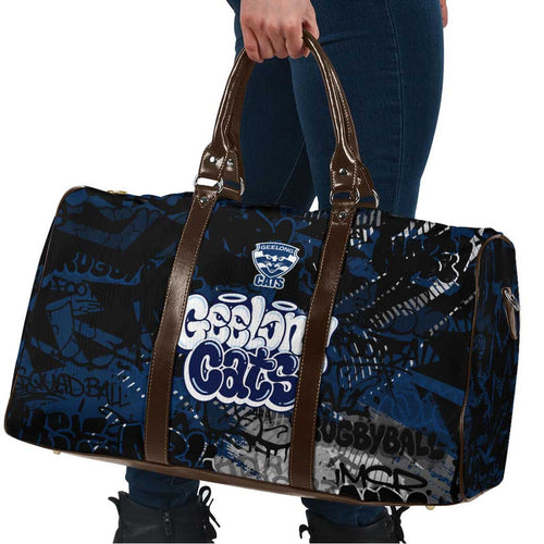 Geelong Cats Travel Bag Urban Graffiti Street Art - Bold Abstract Spray Paint