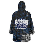 Geelong Cats Wearable Blanket Hoodie Urban Graffiti Street Art - Bold Abstract Spray Paint