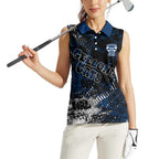Geelong Cats Women Sleeveless Polo Shirt Urban Graffiti Street Art - Bold Abstract Spray Paint