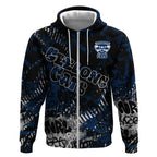 Geelong Cats Zip Hoodie Urban Graffiti Street Art - Bold Abstract Spray Paint