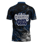 Geelong Cats Zipper Polo Shirt Urban Graffiti Street Art - Bold Abstract Spray Paint