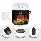 Gold Coast Suns AirPods Case Urban Graffiti Street Art - Bold Abstract Spray Paint