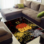Gold Coast Suns Area Rug Urban Graffiti Street Art - Bold Abstract Spray Paint