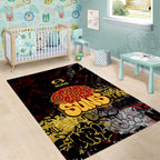 Gold Coast Suns Area Rug Urban Graffiti Street Art - Bold Abstract Spray Paint
