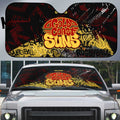 Gold Coast Suns Auto Sun Shade Urban Graffiti Street Art - Bold Abstract Spray Paint