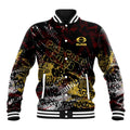 Gold Coast Suns Baseball Jacket Urban Graffiti Street Art - Bold Abstract Spray Paint