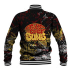 Gold Coast Suns Baseball Jacket Urban Graffiti Street Art - Bold Abstract Spray Paint