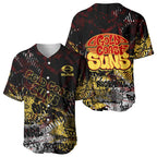 Gold Coast Suns Baseball Jersey Urban Graffiti Street Art - Bold Abstract Spray Paint