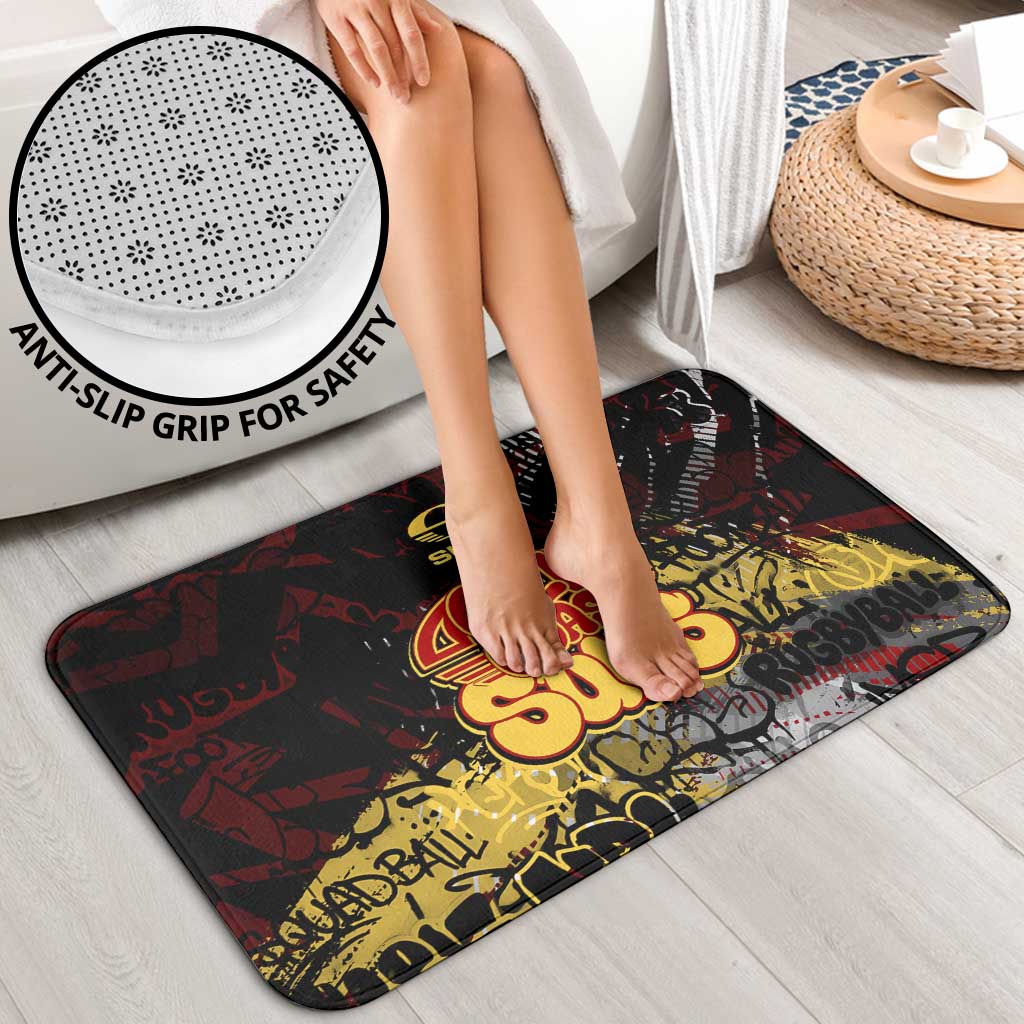 Gold Coast Suns Bathroom Set Urban Graffiti Street Art - Bold Abstract Spray Paint