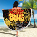Gold Coast Suns Beach Blanket Urban Graffiti Street Art - Bold Abstract Spray Paint