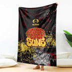 Gold Coast Suns Blanket Urban Graffiti Street Art - Bold Abstract Spray Paint